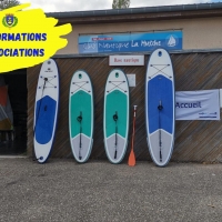 Paddle, canoë et voile à la base nautique de la mutche